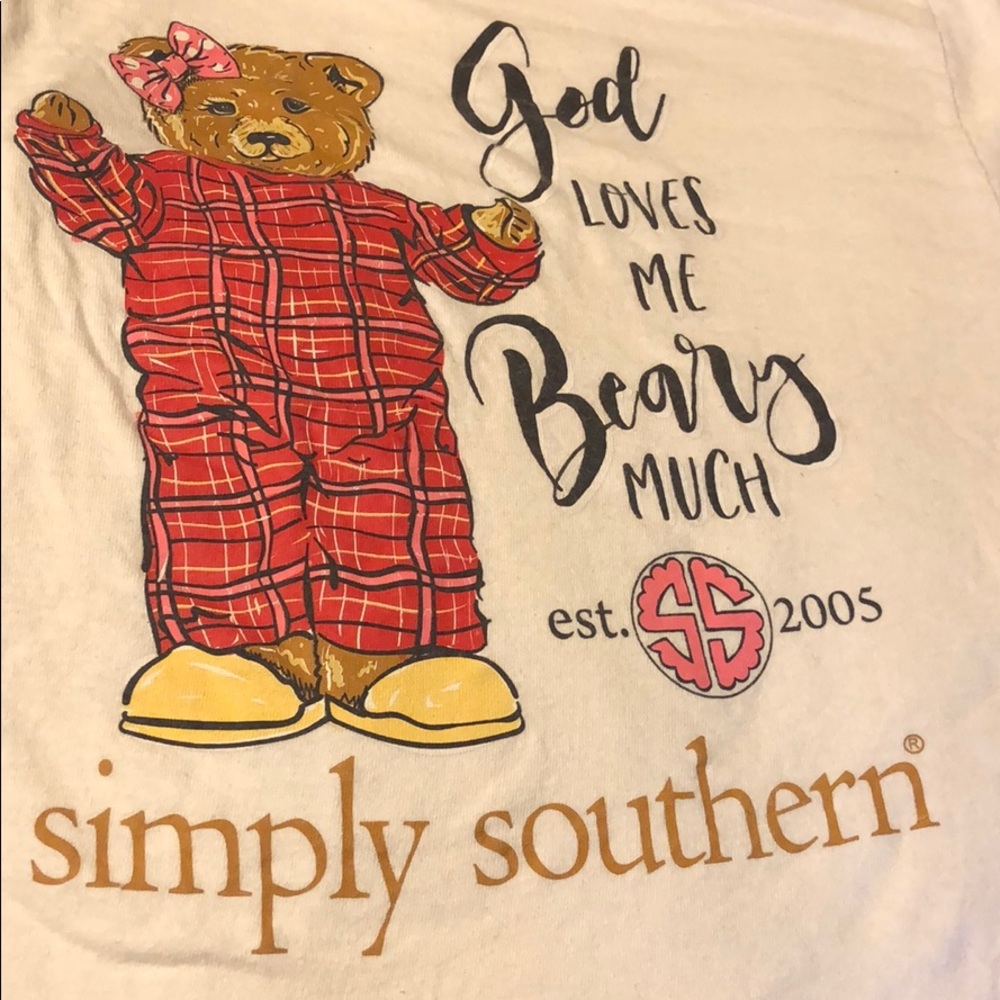 Youth large Simply Southern long sleeve